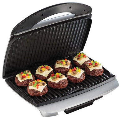 Hamilton Beach - Countertop Indoor Grill - Gray