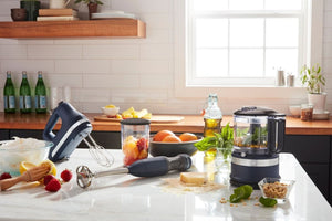 KitchenAid - KFC3516IB 3.5-Cup Mini Food Processor - Ink Blue